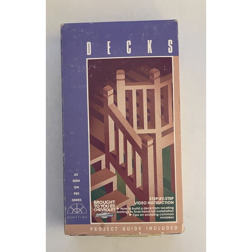 PBS Hometime Decks Step By Step VHS Video instructional how to Project Guide